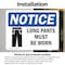 Signmission 7 in Height, 10 in Width, Vinyl Decal, Rectangle OS-2PACK-NS-D-710-L-15908 - alternate 3